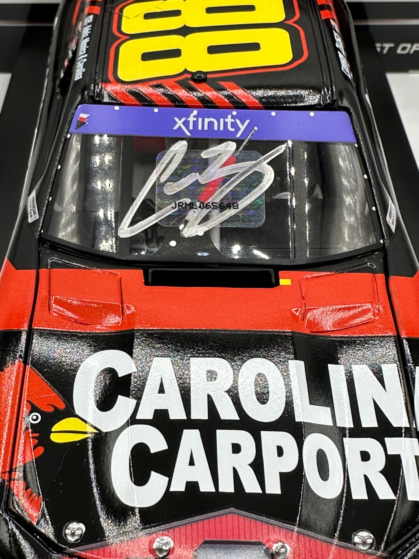 Connor Zilisch Autographed 2024 Carolina Carports Watkins Glen 1st Race Win 1:24 Nascar Xfinity Series Diecast