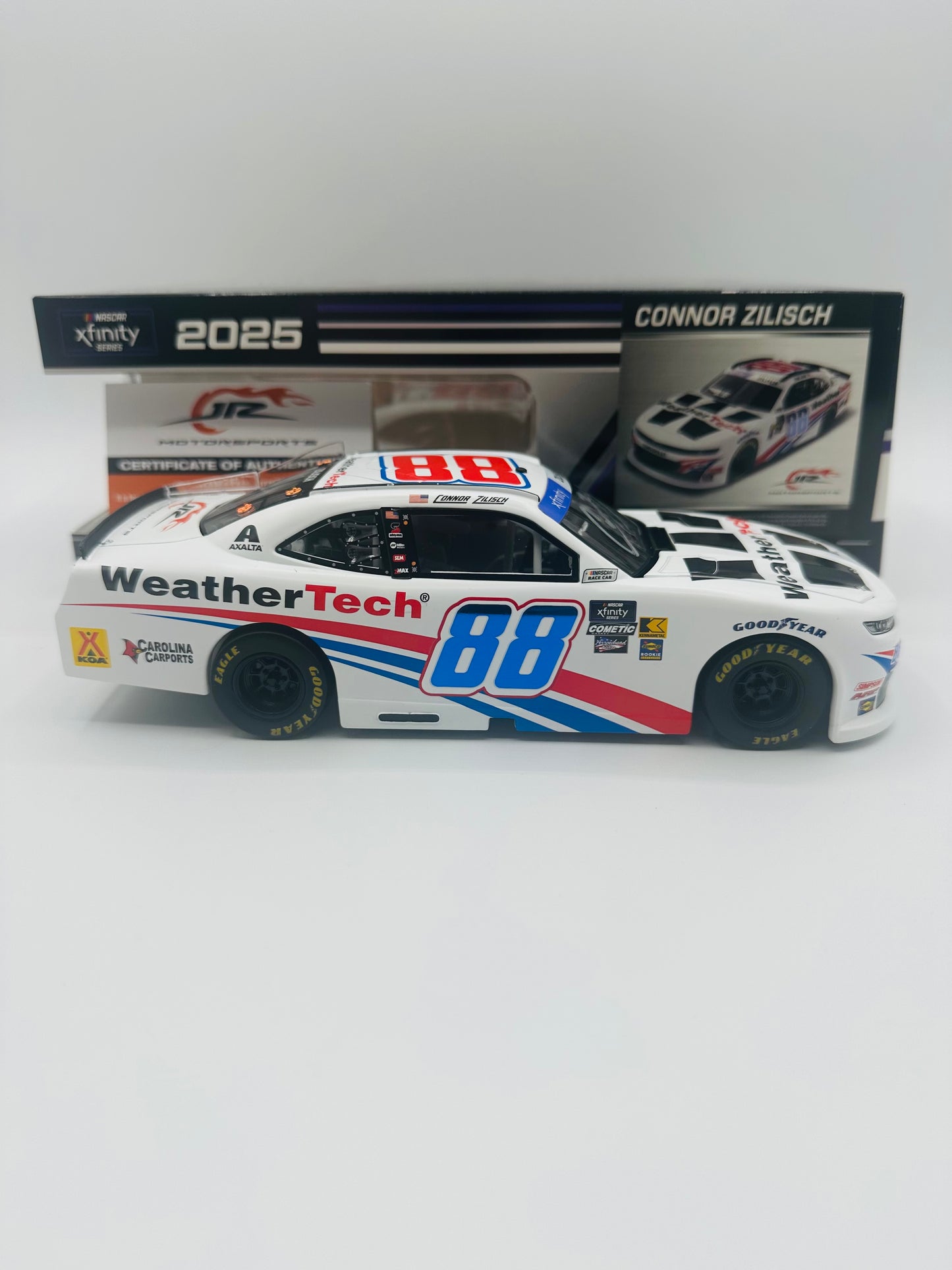 Connor Zilisch Autographed 2025 Weathertech 1:24 Nascar Diecast - FOIL NUMBER CAR - Xfinity Series