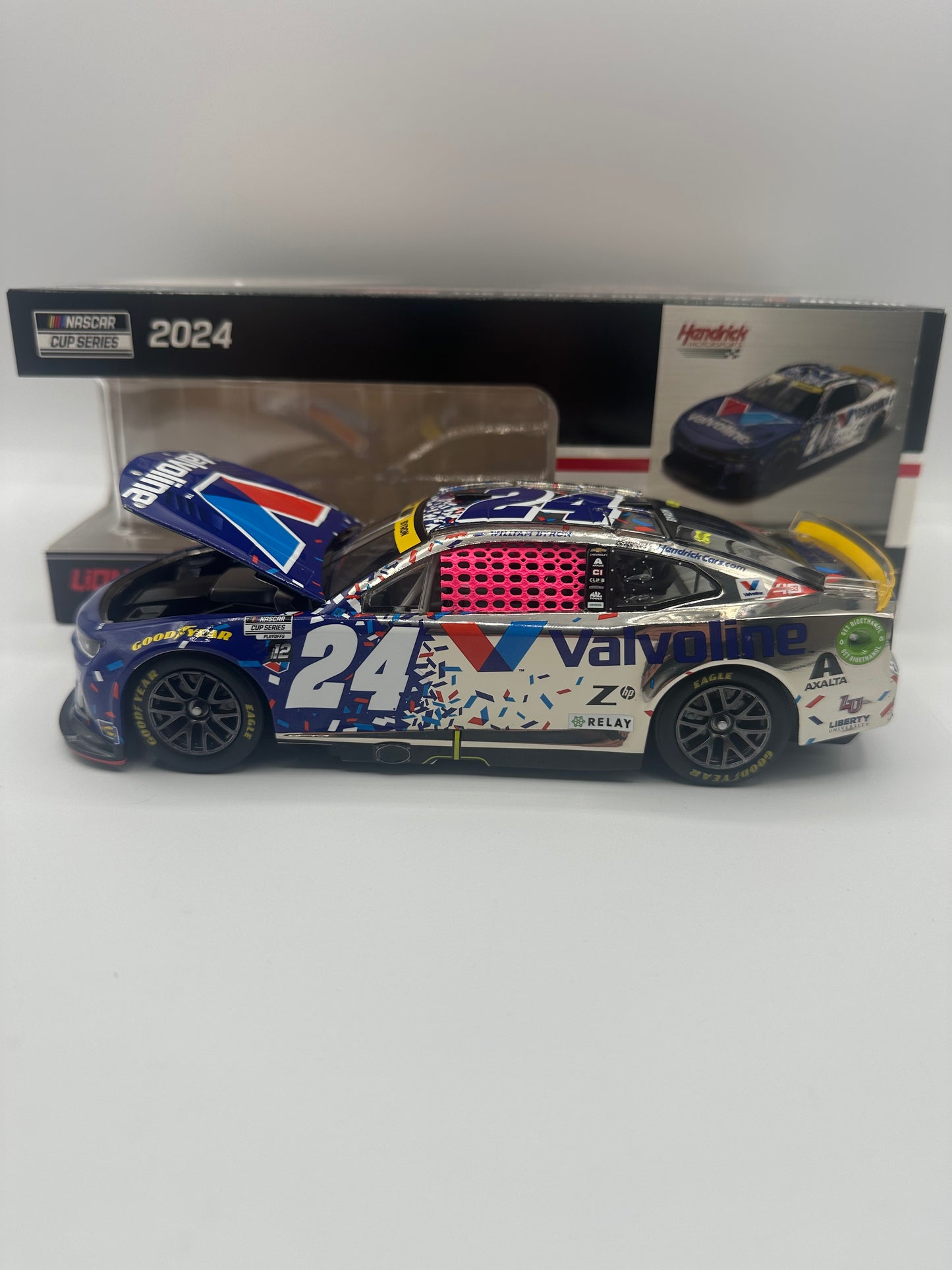 William Byron 2024 Valvoline Roval 1:24 Color Chrome Nascar Diecast