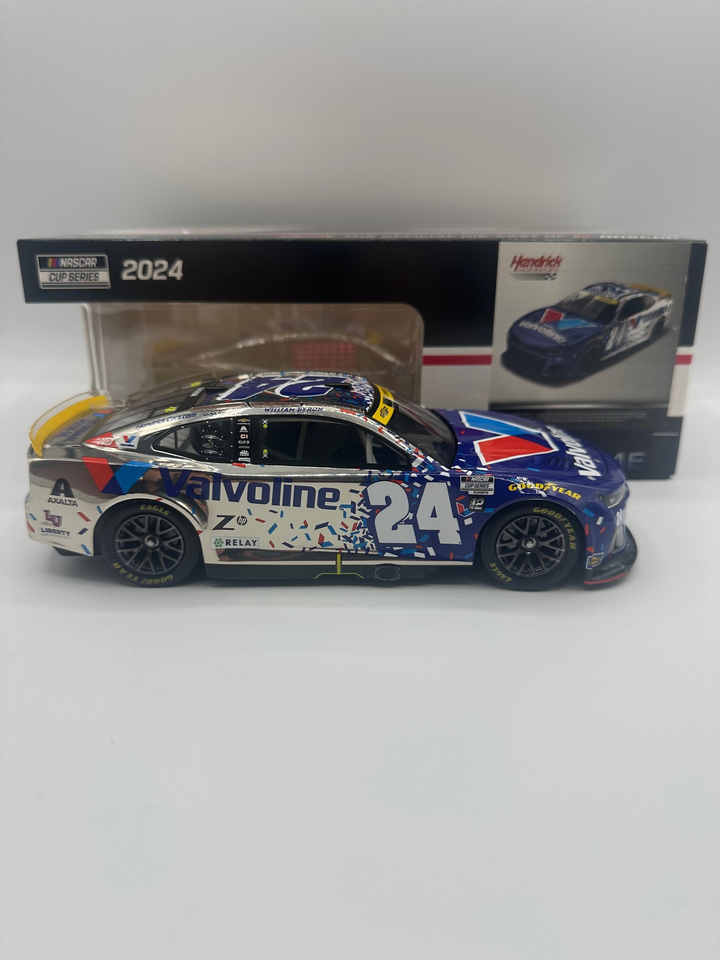William Byron 2024 Valvoline Roval 1:24 Color Chrome Nascar Diecast