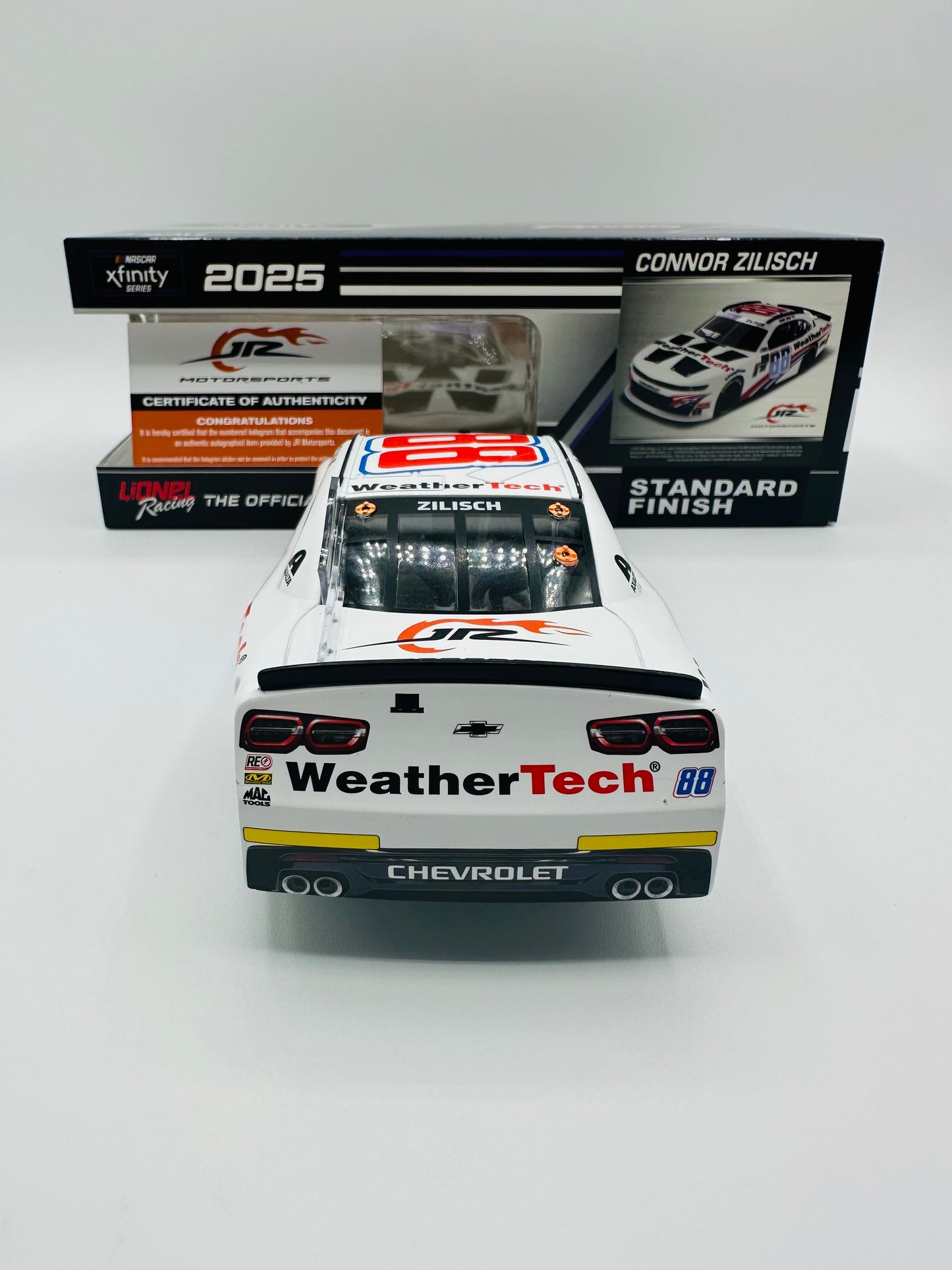 Connor Zilisch Autographed 2025 Weathertech 1:24 Nascar Diecast - FOIL NUMBER CAR - Xfinity Series