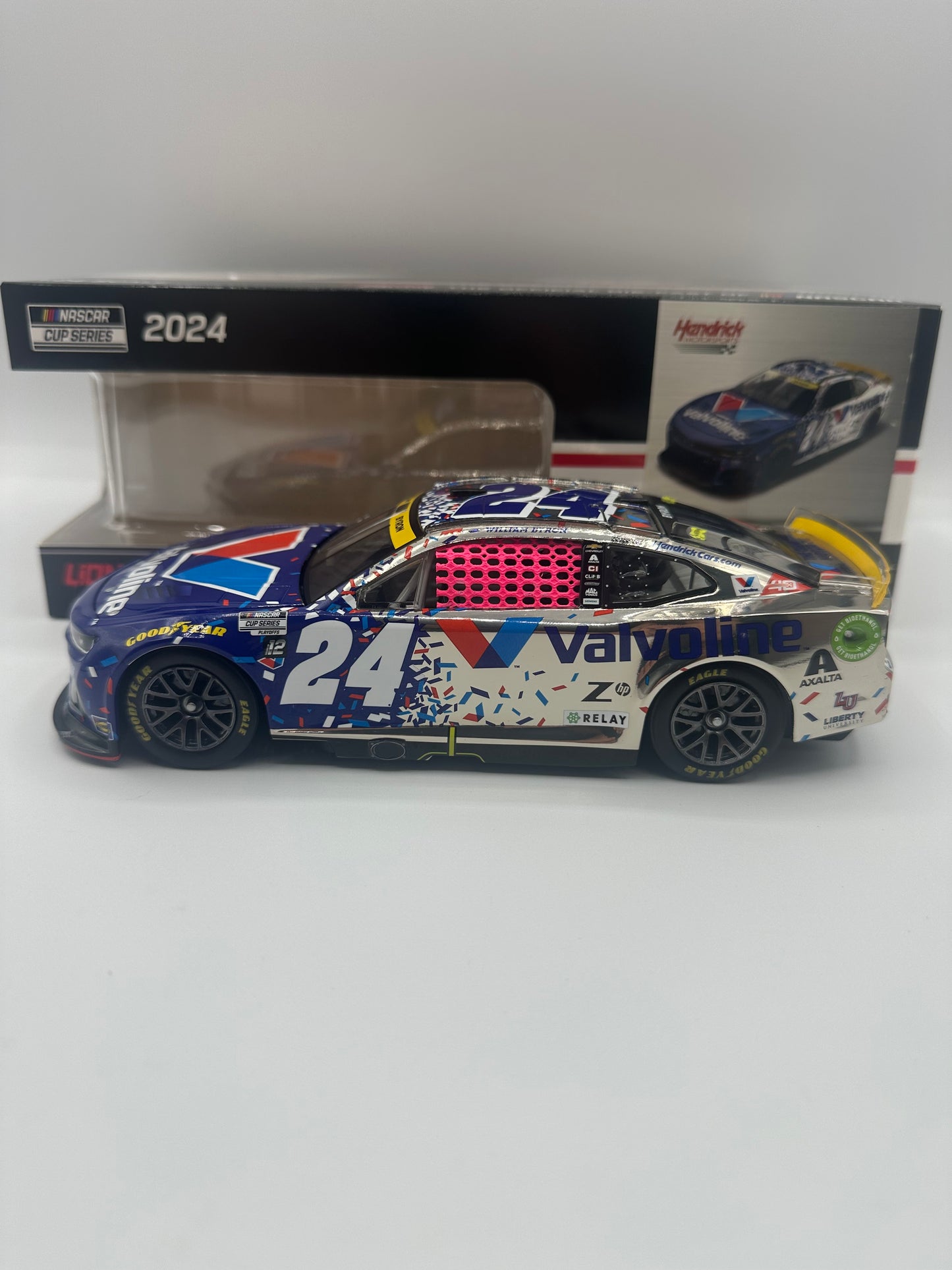 William Byron 2024 Valvoline Roval 1:24 Color Chrome Nascar Diecast