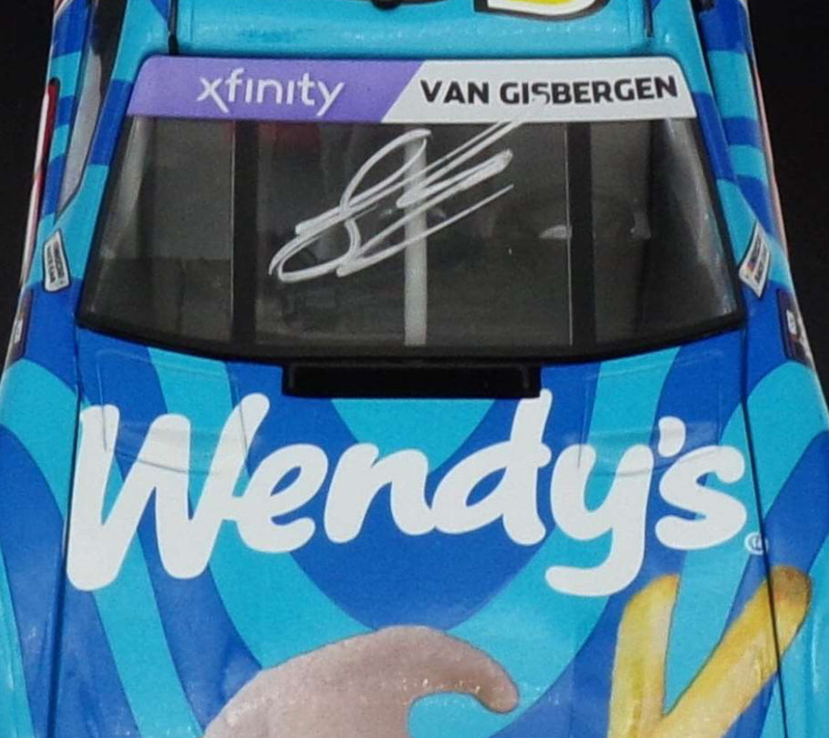Shane Van Gisbergen Autographed 2024 Wendy's 1:24 Nascar Xfinity Series Diecast