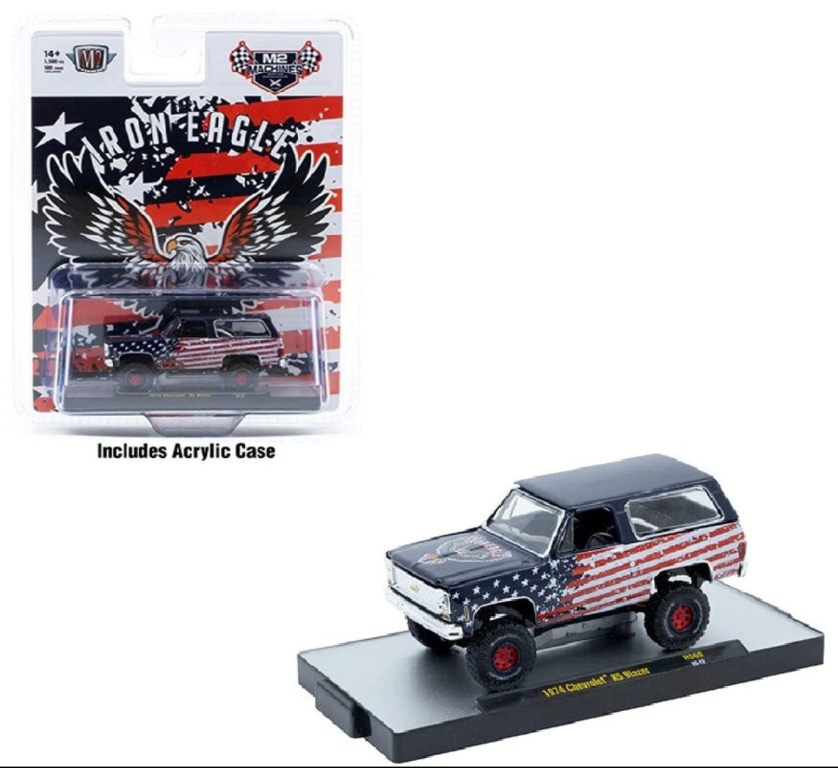 M2 Machines 1:64 1974 Chevrolet K5 Blazer “Iron Eagle” Model 31500-HS60-P2