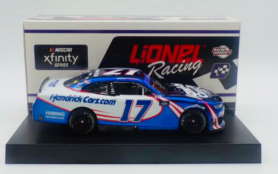 Kyle Larson 2024 Hendrickcars.com COTA Raced Win 1:24 Color Chrome Nascar Diecast-Xfinity Series **previously owned**