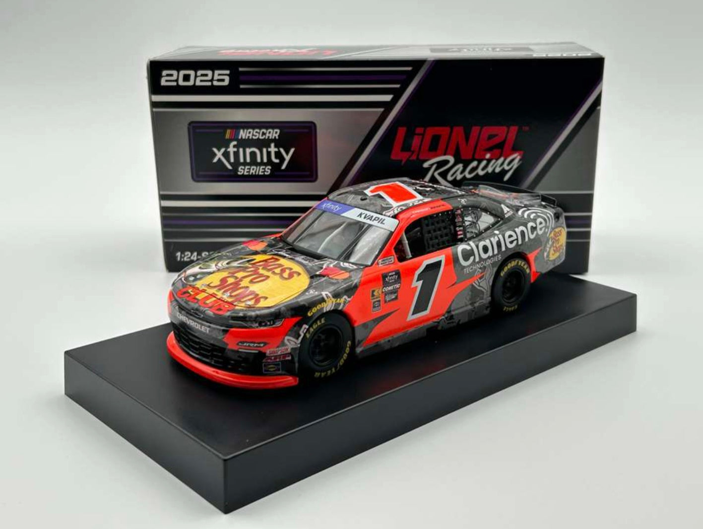 Carson Kvapil 2025 Bass Pro Shops 1:24 Nascar Xfinity Series Diecast