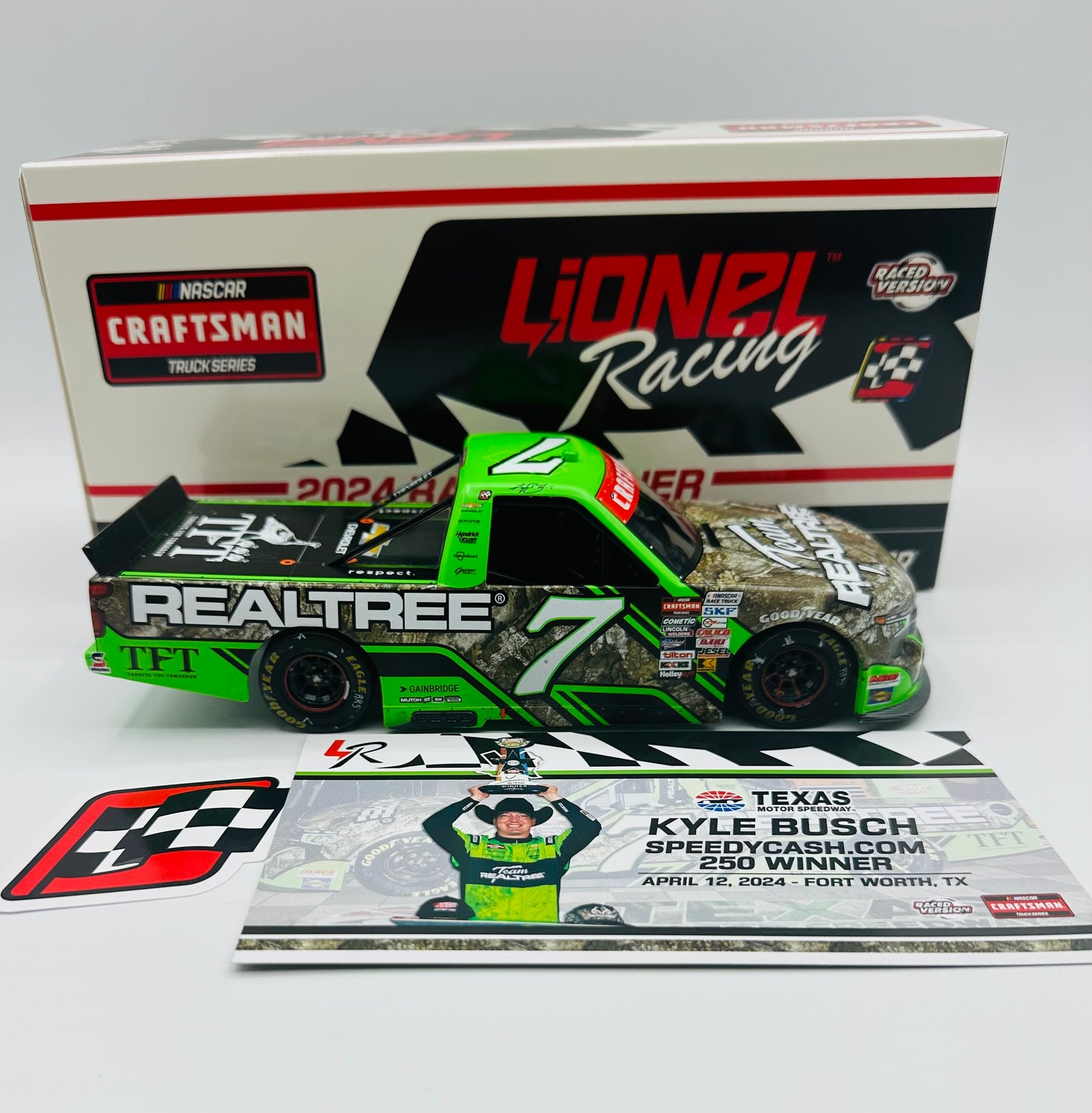 Kyle Busch 2024 Realtree Texas Race Win 1:24 Nascar Craftsman Truck Series Diecast