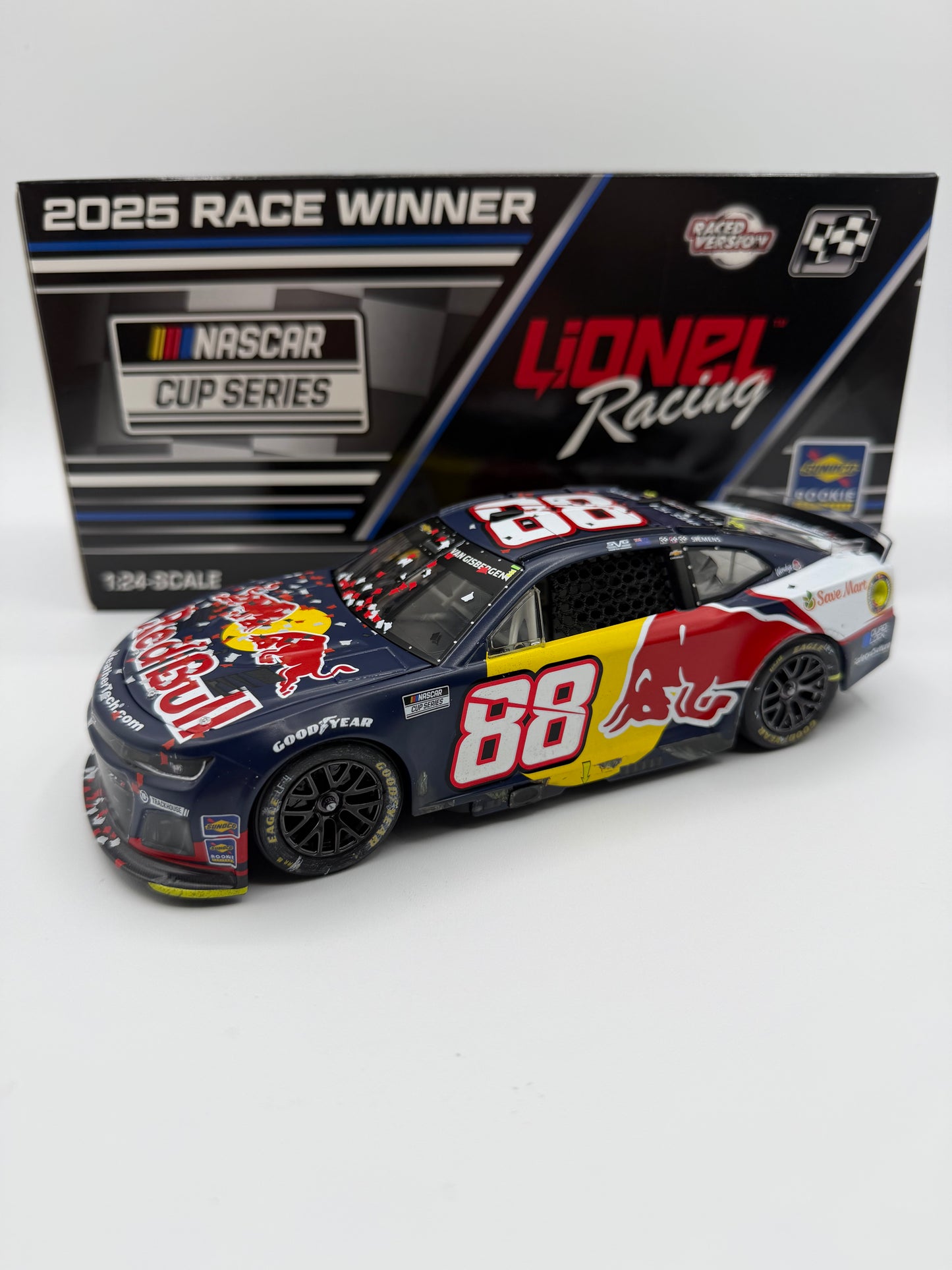 Shane Van Gisbergen 2025 Red Bull / Sonoma 7/13/25 Race Win 1:24 Nascar Cup Series Diecast