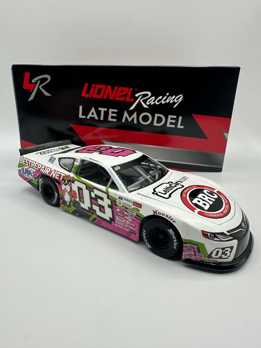 Brenden "Butterbean" Queen 2024 Best Repair / Leithcars.com 1:24 Late Model Stock Car Diecast