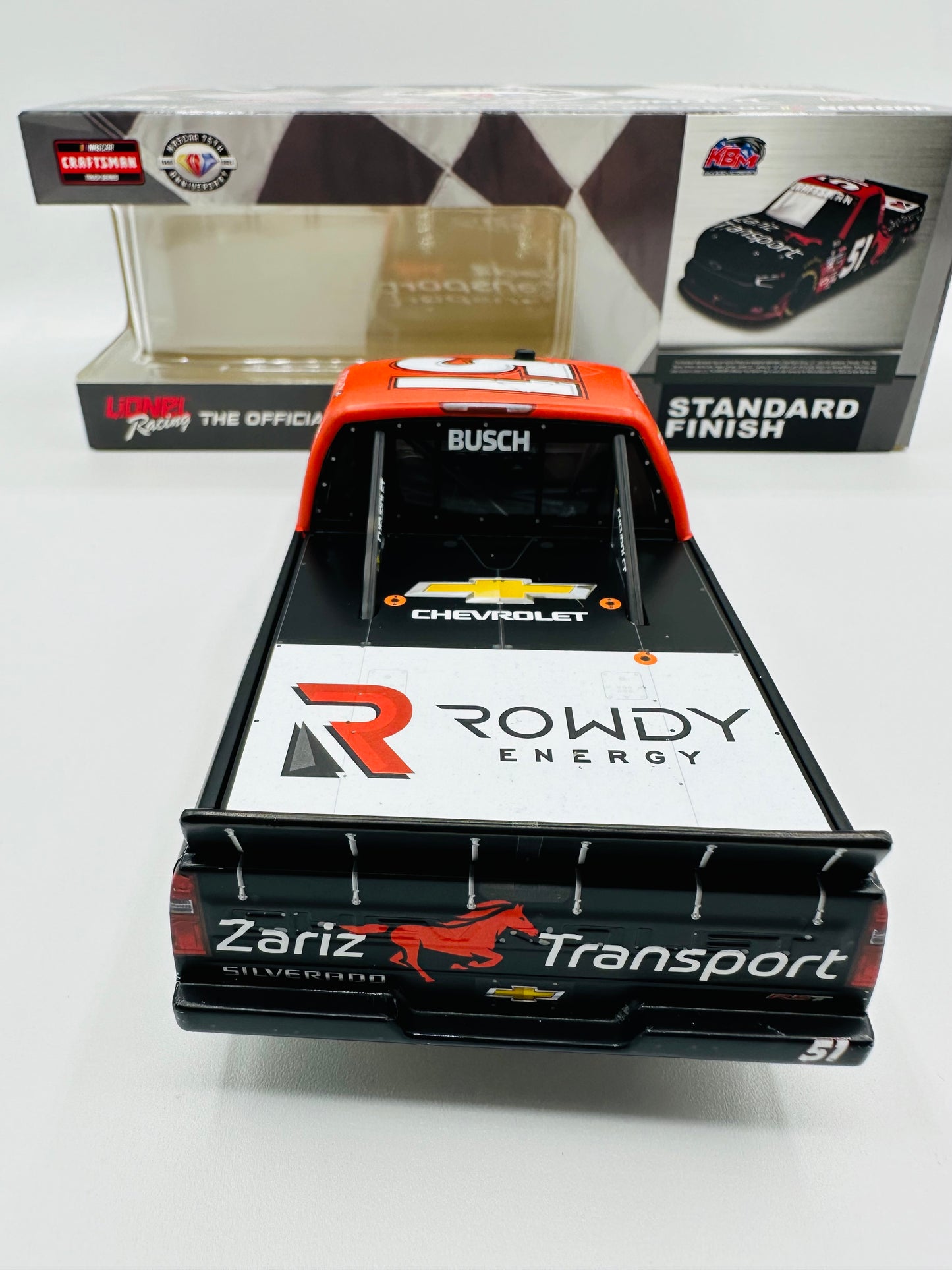 Kyle Busch 2023 Zariz Transport Pocono KBM 100th Race Win 1:24 Nascar Truck Series Diecast