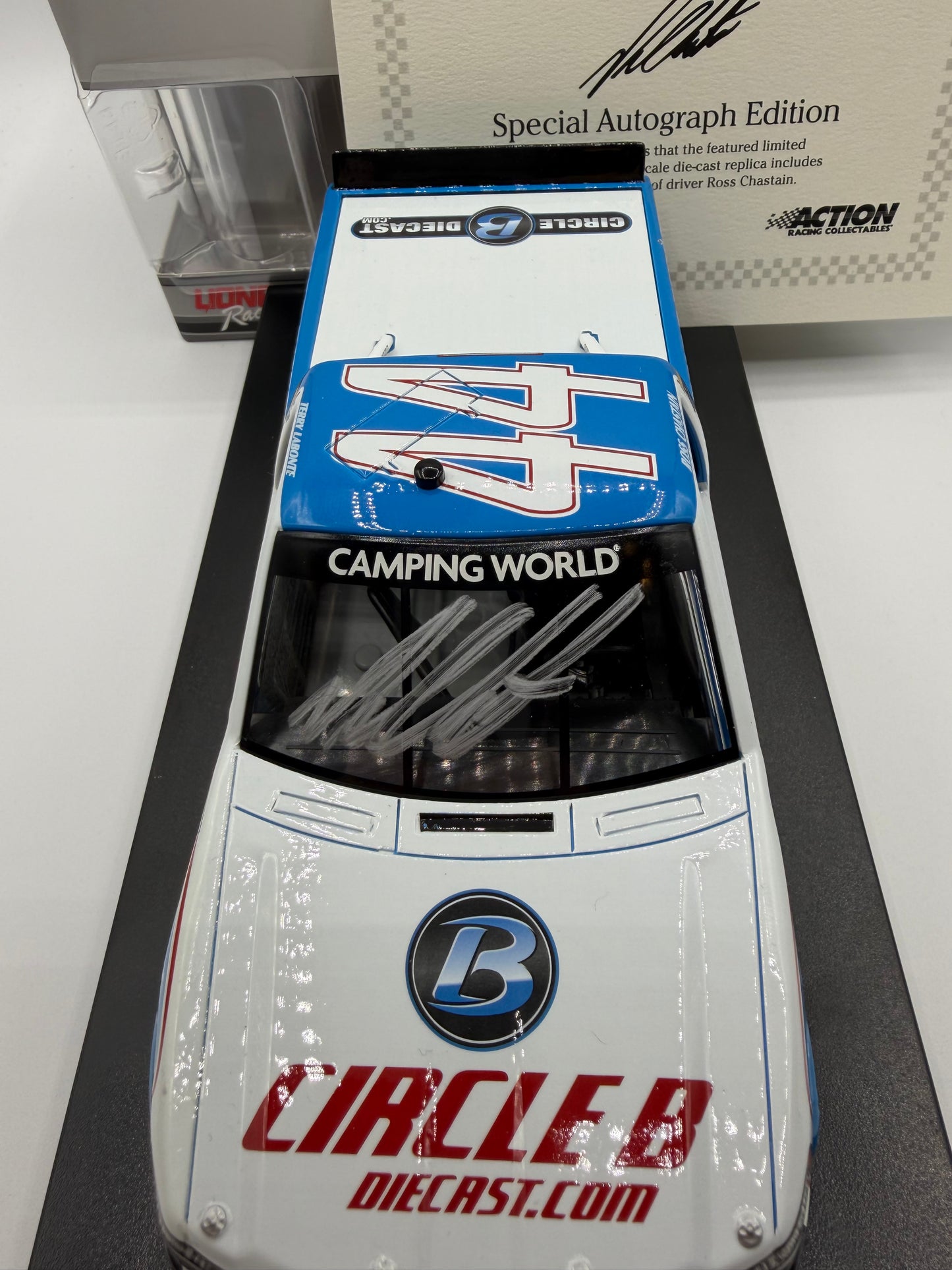 Ross Chastain Autographed 2021 CircleBDiecast.com/ Throwback to Terry Labonte Tribute 1:24
