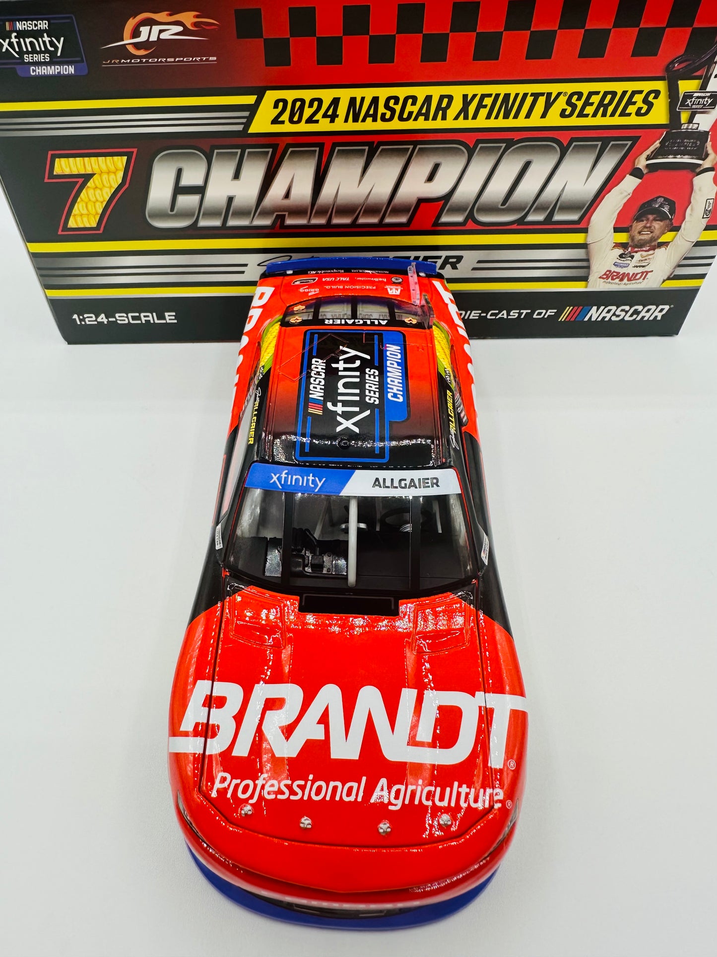 Justin Allgaier 2024 NASCAR Xfinity Series Champion 1:24 Diecast