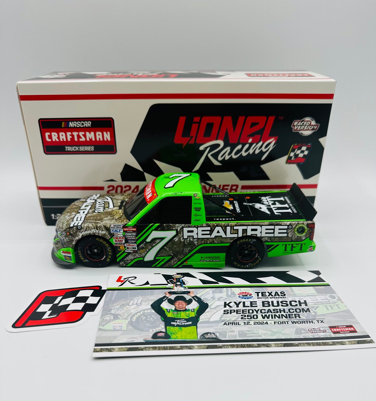 Kyle Busch 2024 Realtree Texas Race Win 1:24 Nascar Craftsman Truck Series Diecast