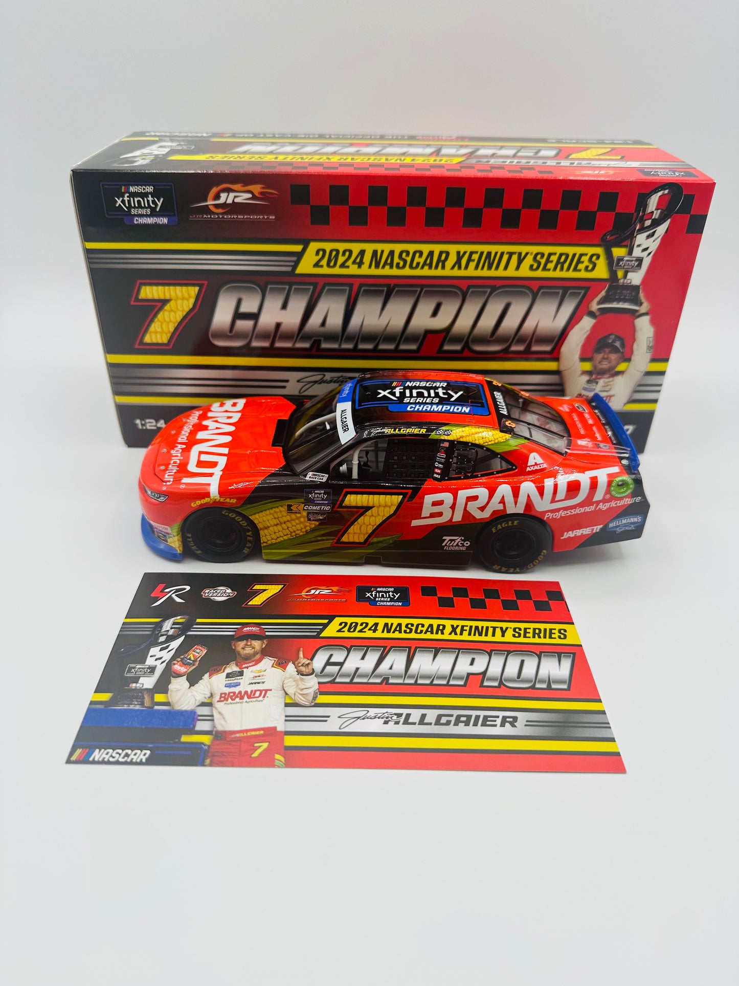 Justin Allgaier 2024 NASCAR Xfinity Series Champion 1:24 Diecast