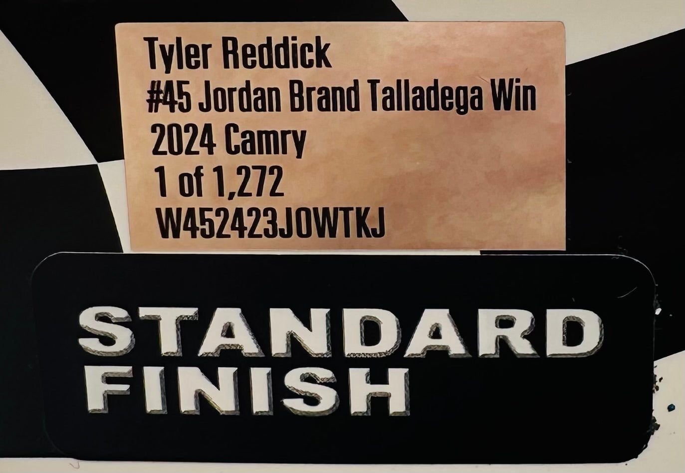 *Tyler Reddick 2024 Jordan Brand White Talladega Race Win 1:24 Nascar Cup Series Diecast