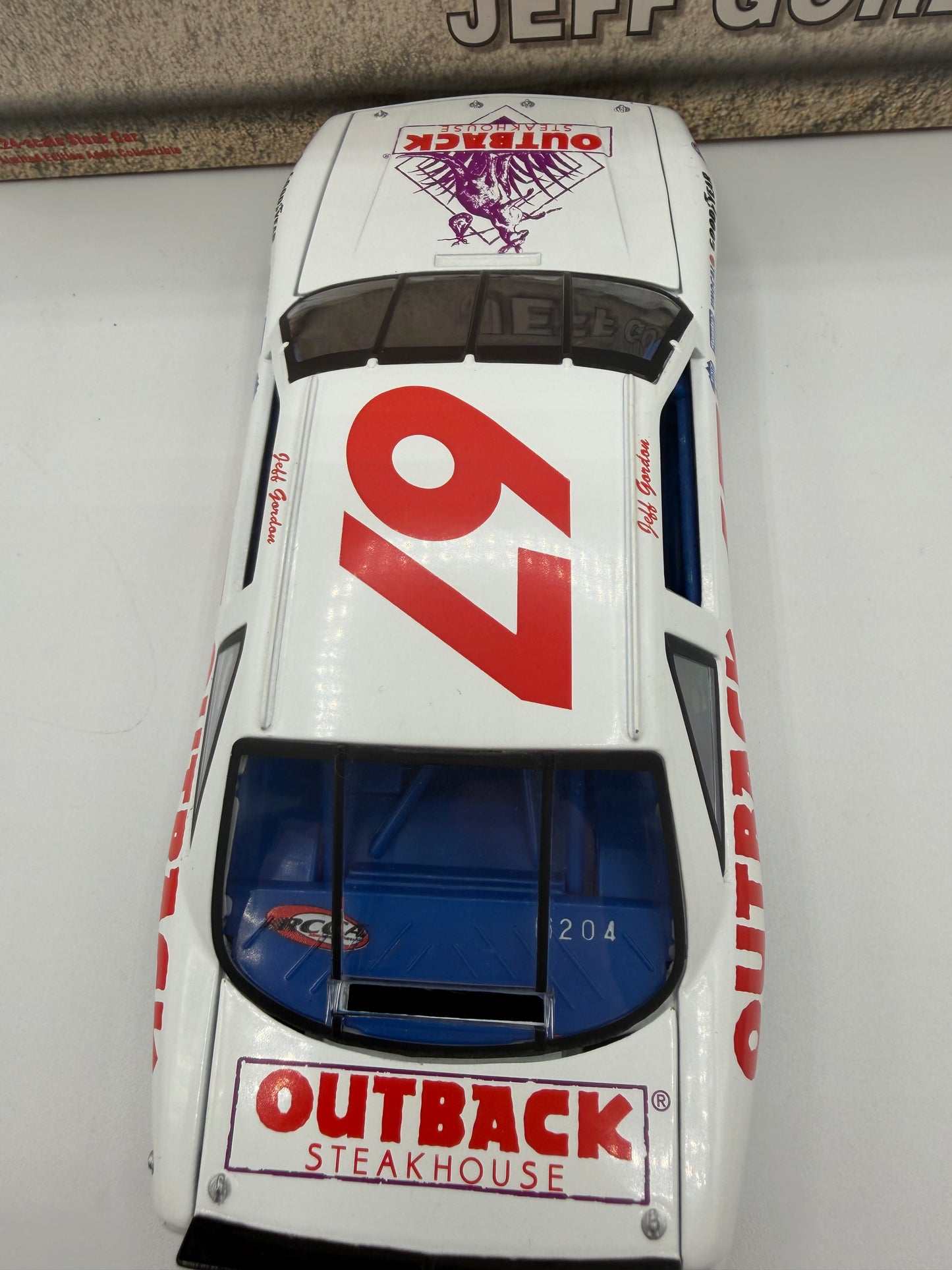 Jeff Gordon #67 Outback Steakhouse Nascar  Diecast 1:24 Scale Stock Car BANK