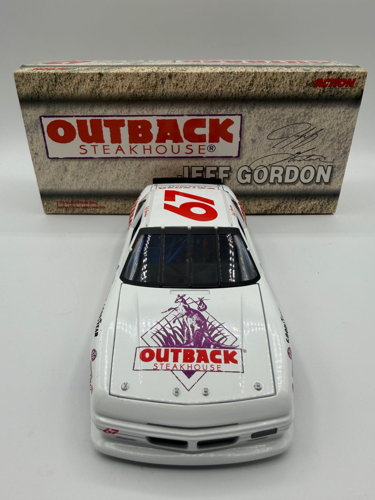 Jeff Gordon #67 Outback Steakhouse Nascar  Diecast 1:24 Scale Stock Car BANK