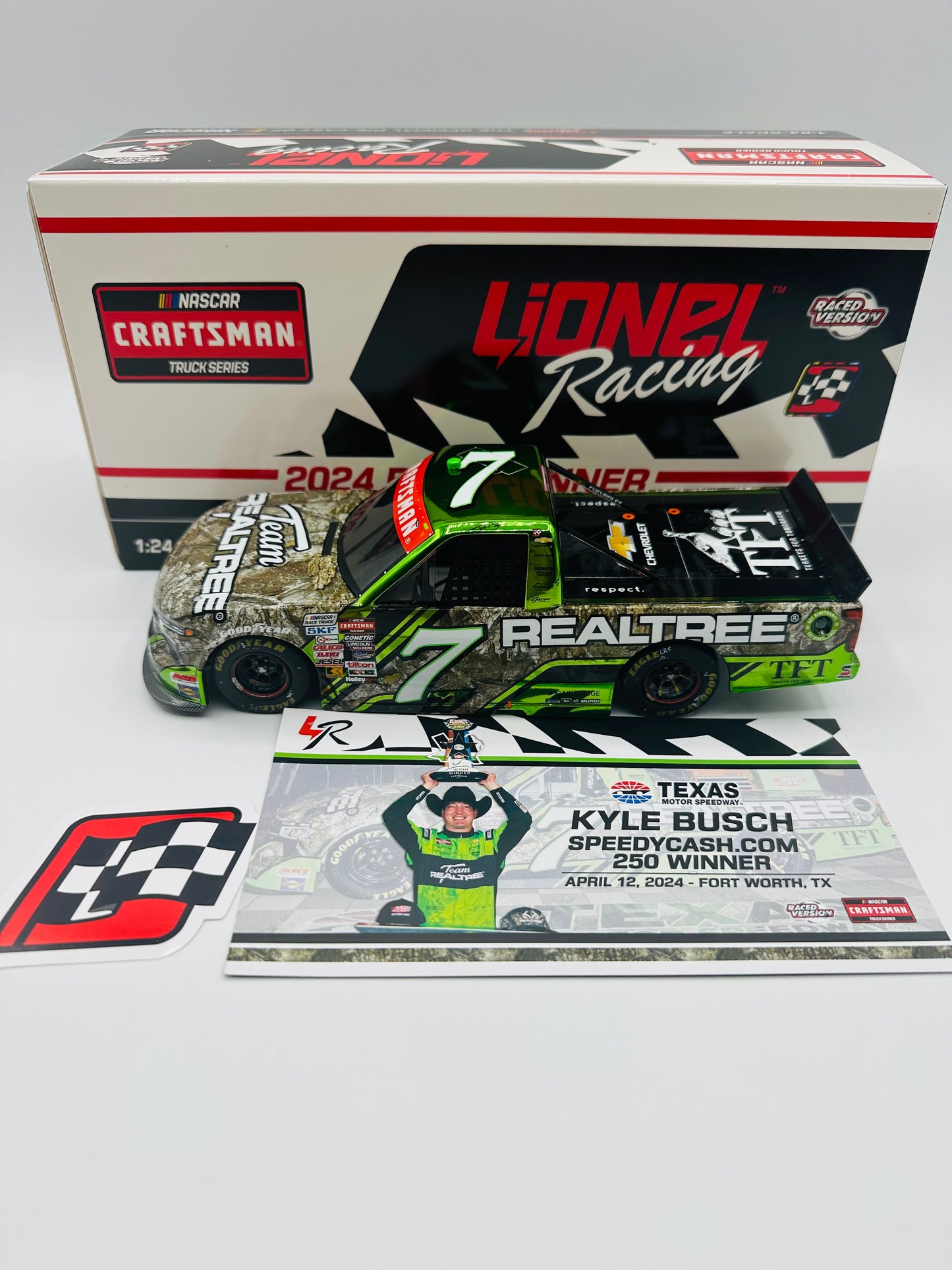 Kyle Busch 2024 Realtree Texas Race Win 1:24 Nascar Craftsman Truck Series Diecast Color Chrome