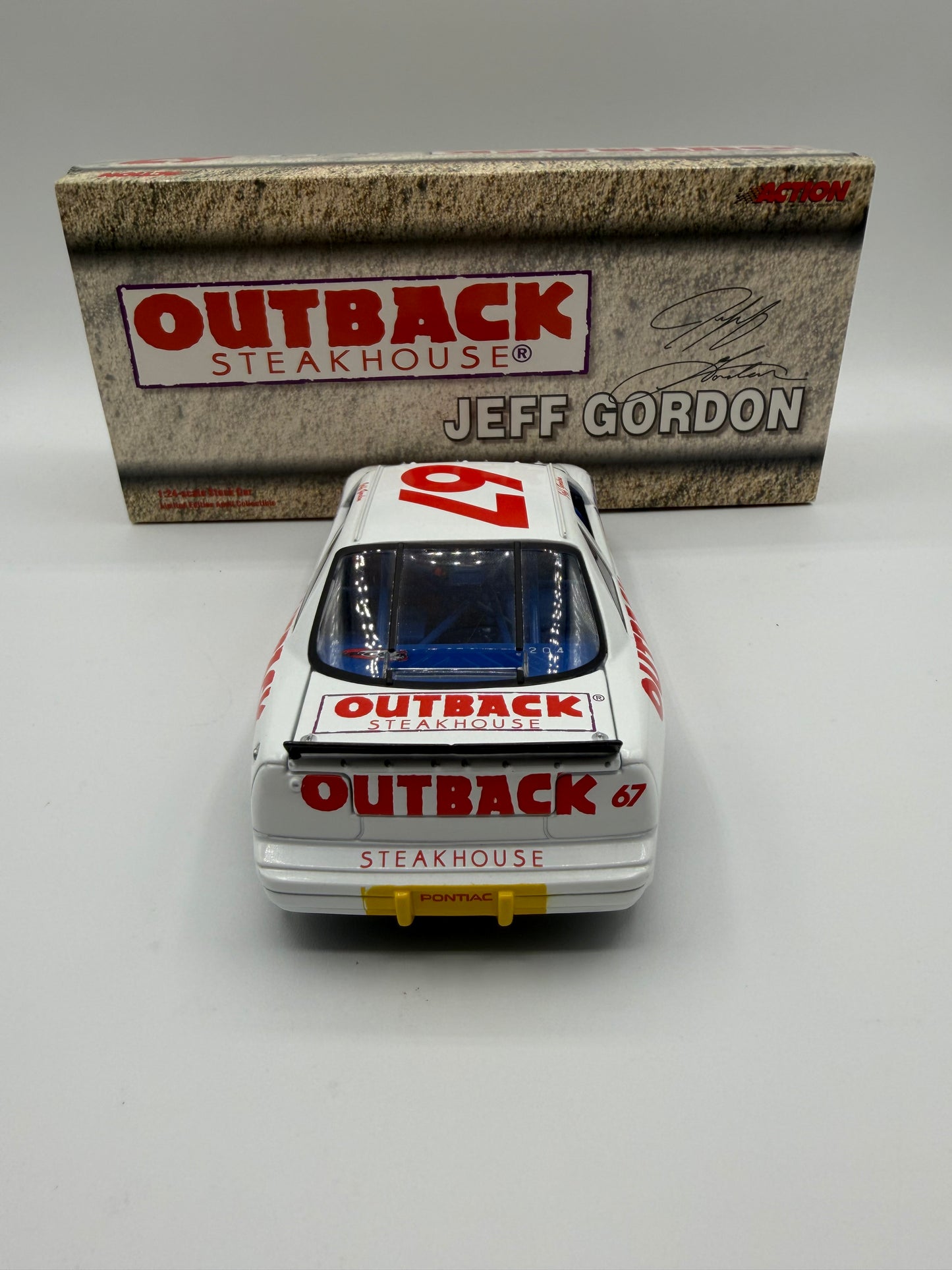 Jeff Gordon #67 Outback Steakhouse Nascar  Diecast 1:24 Scale Stock Car BANK