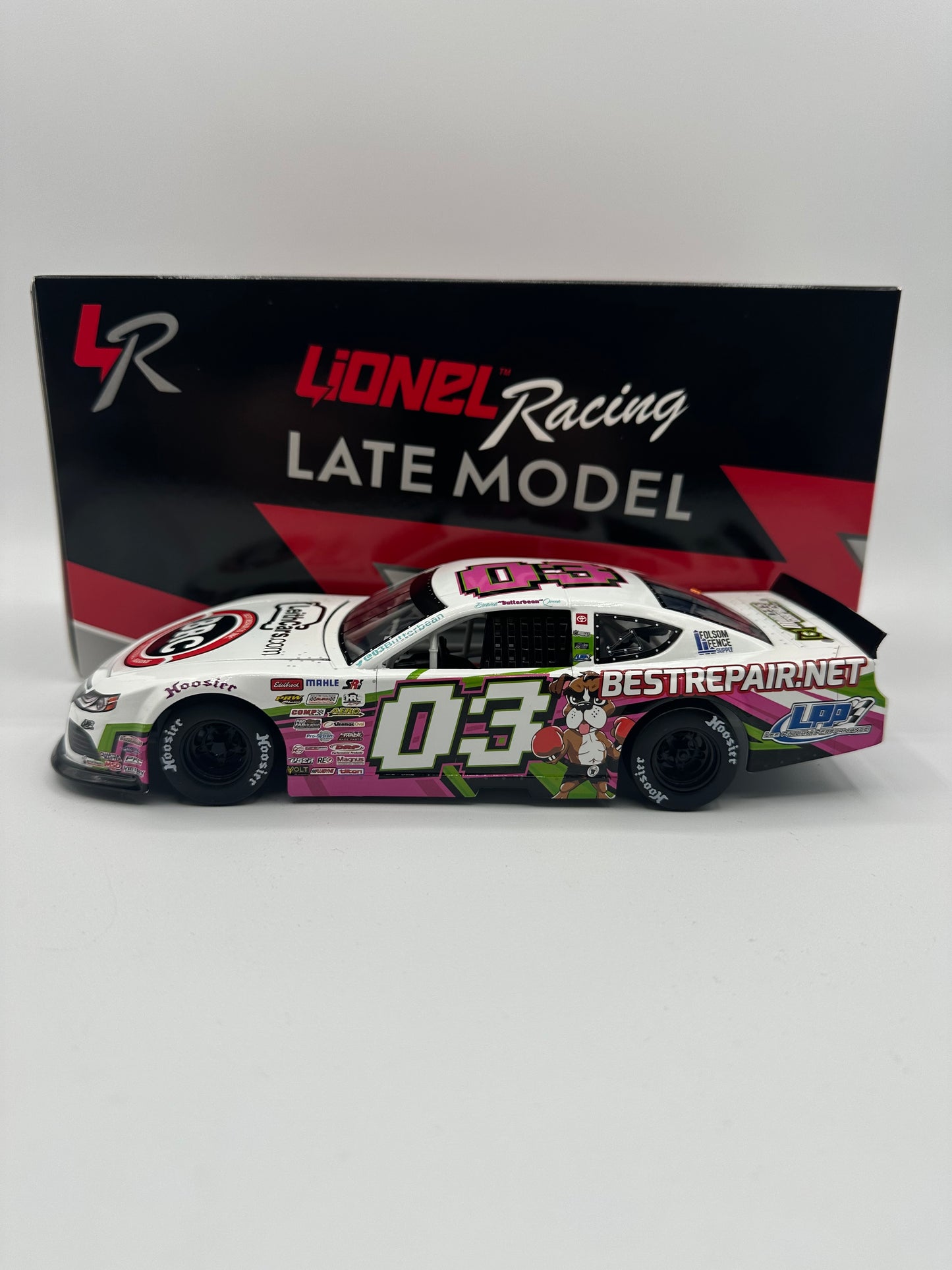 Brenden "Butterbean" Queen 2024 Best Repair / Leithcars.com 1:24 Late Model Stock Car Diecast