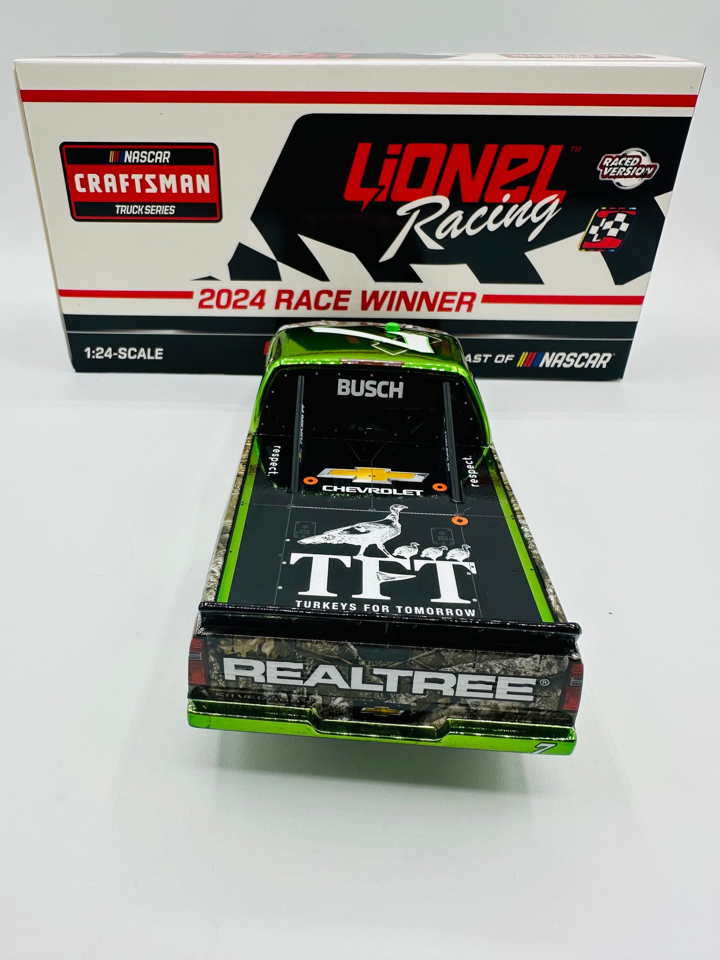 Kyle Busch 2024 Realtree Texas Race Win 1:24 Nascar Craftsman Truck Series Diecast Color Chrome