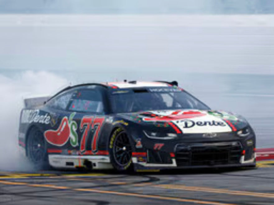 **Preorder** CARSON HOCEVAR 2026 CHILI'S RIDE THE DENTE TALLADEGA RACED WIN 1:24 ELITE DIECAST