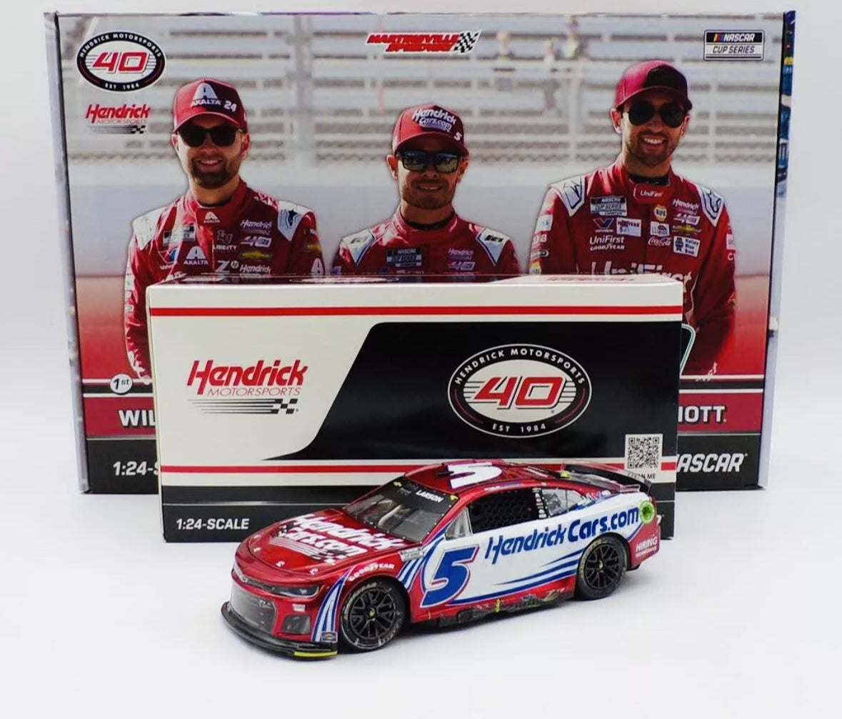 Hendrick Motorsports Martinsville 1-2-3 Checkered Flag 1:24 Diecast 3 Car Set ARC