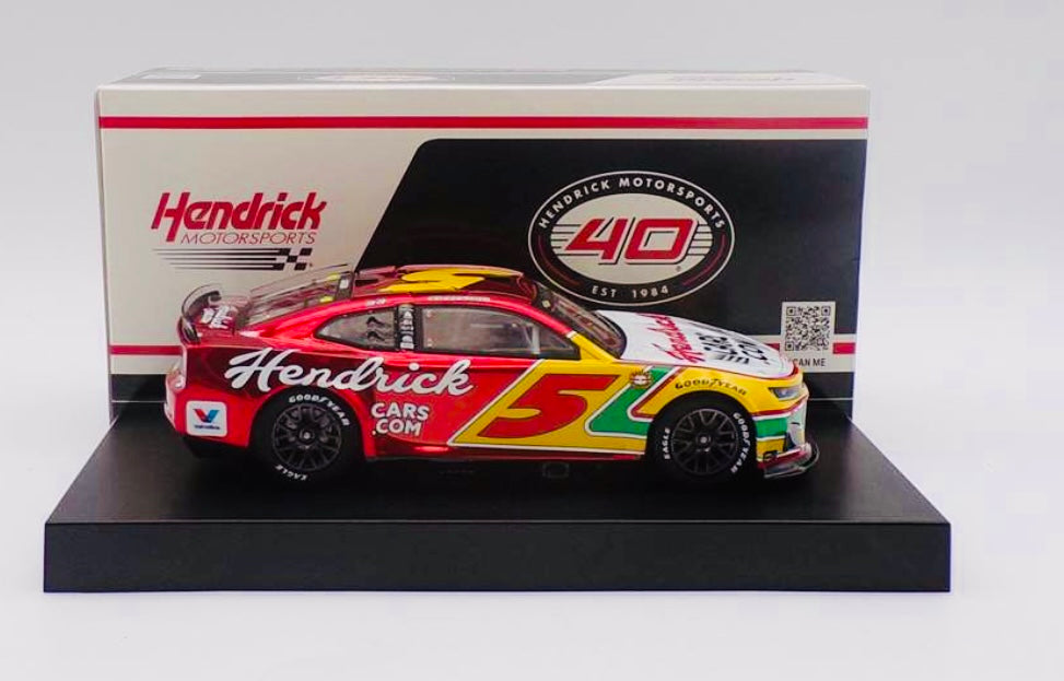 Kyle Larson 2024 Hendrickcars.com Throwback 1:24 Color Chrome Nascar Cup Series Diecast