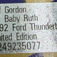 Jeff Gordon Baby Ruth 1992 Ford Thunderbird 1/24 Scale