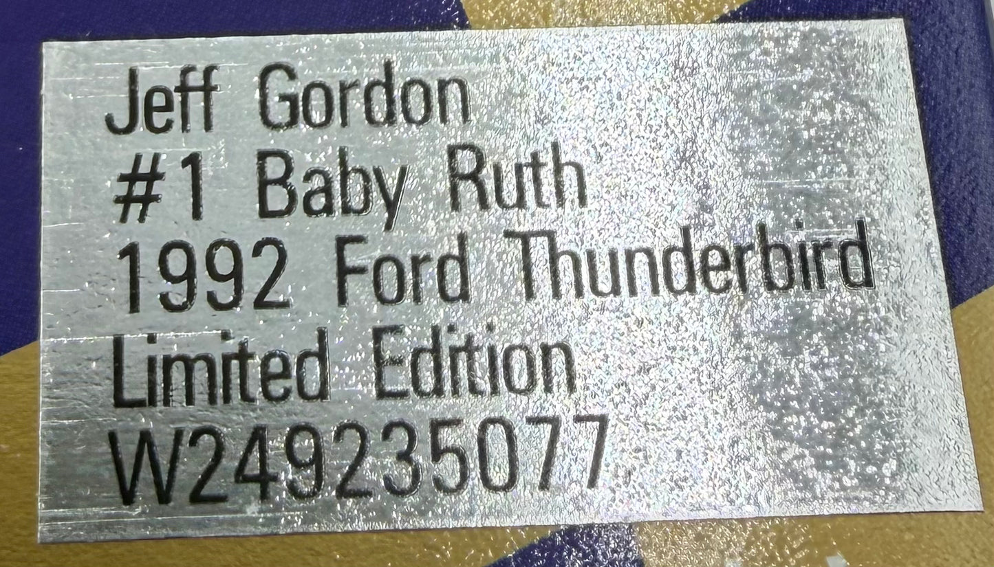 Jeff Gordon Baby Ruth 1992 Ford Thunderbird 1/24 Scale