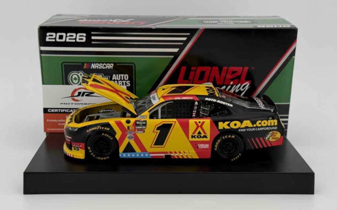 CONNOR ZILISCH AUTOGRAPHED 2026 KOA 1:24 ARC O’REILLY SERIES DIECAST (XFINITY SERIES)
