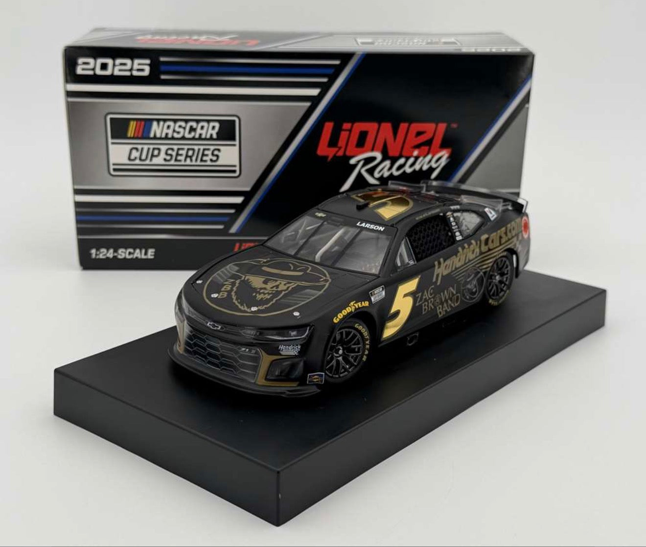 Kyle Larson 2025 Hendrickcars.com/Zac Brown Band 1:24 Nascar Diecast - FOIL NUMBER DIECAST