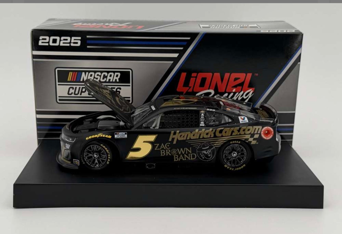 Kyle Larson 2025 Hendrickcars.com/Zac Brown Band 1:24 Nascar Diecast - FOIL NUMBER DIECAST