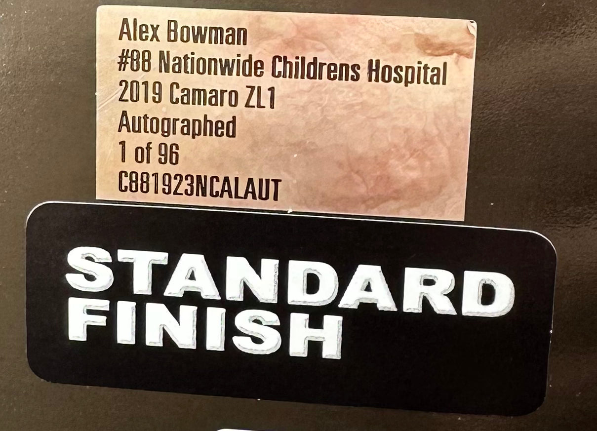 Alex Bowman Autographed 2019 Nationwide Children's Hospital 1:24 Nascar Cup Series