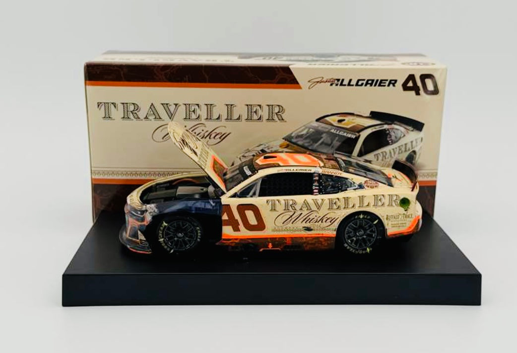 Justin Allgaier 2025 Traveller Whisky with Sound Base Race Version 1:24 Nascar Diecast