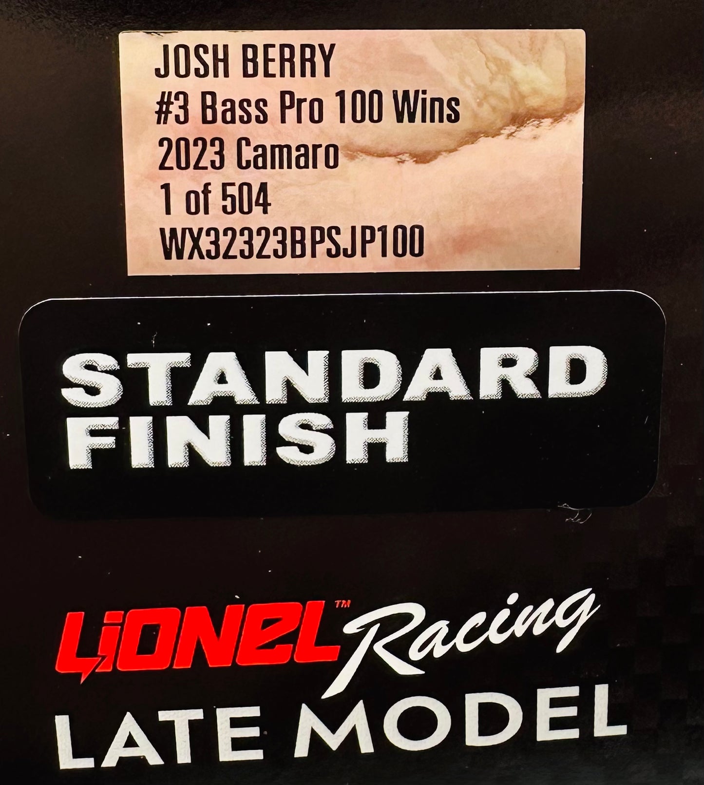 Josh Berry 2022 JR Motorsports 100th Win 1:24 Late Model Stock Car Diecast