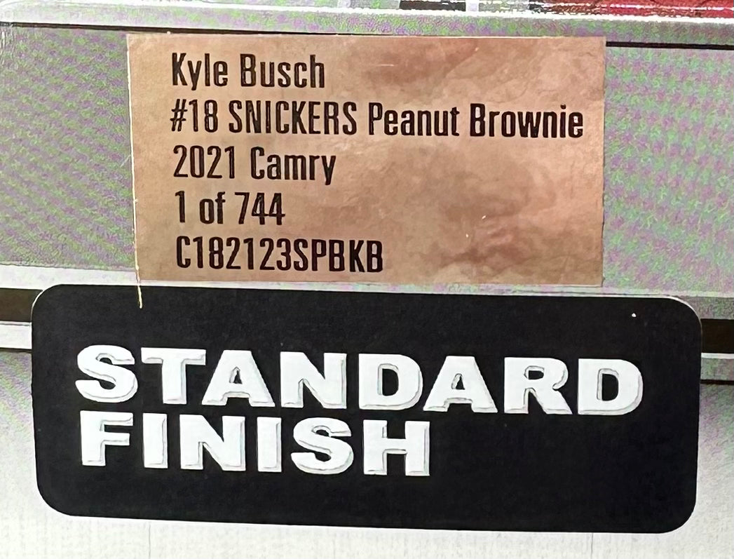 Kyle Busch 2021 Snickers Peanut Brownie 1:24 Nascar Cup Series Diecast