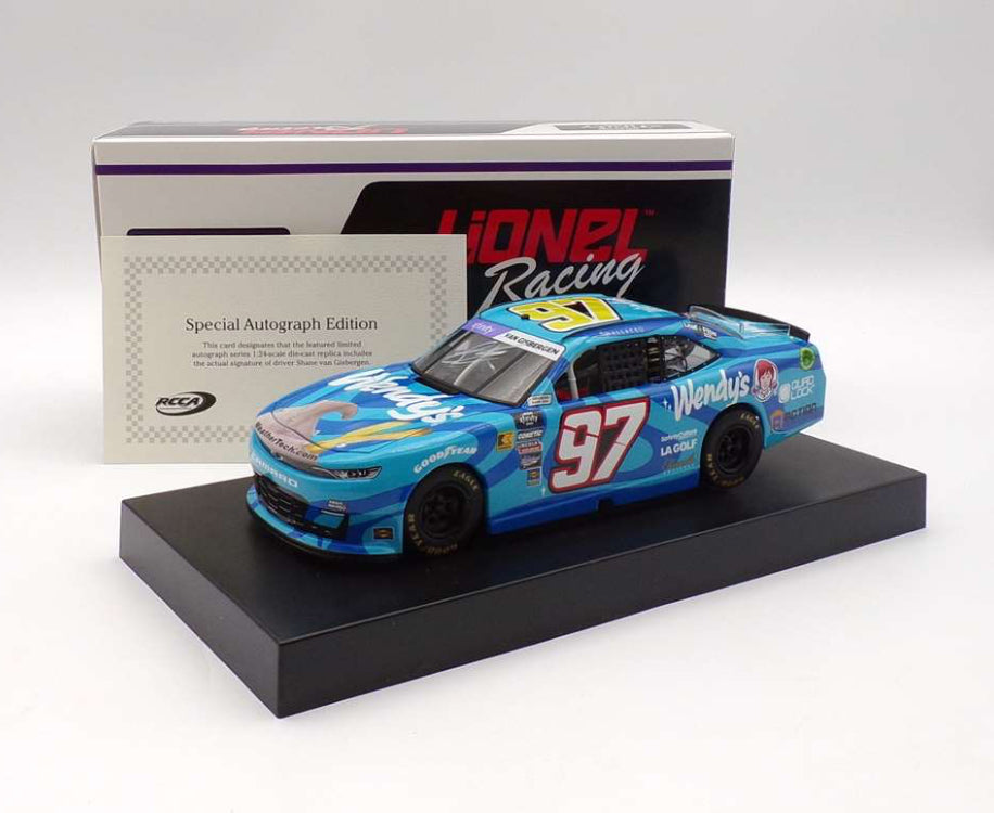 Shane Van Gisbergen Autographed 2024 Wendy's 1:24 Nascar Xfinity Series Diecast