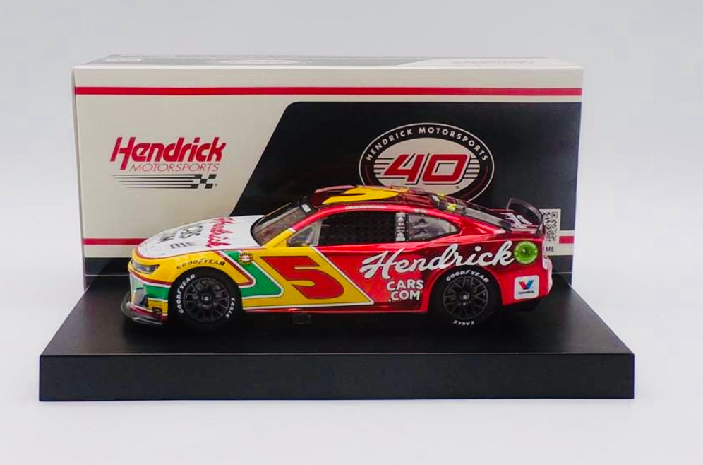 Kyle Larson 2024 Hendrickcars.com Throwback 1:24 Color Chrome Nascar Cup Series Diecast