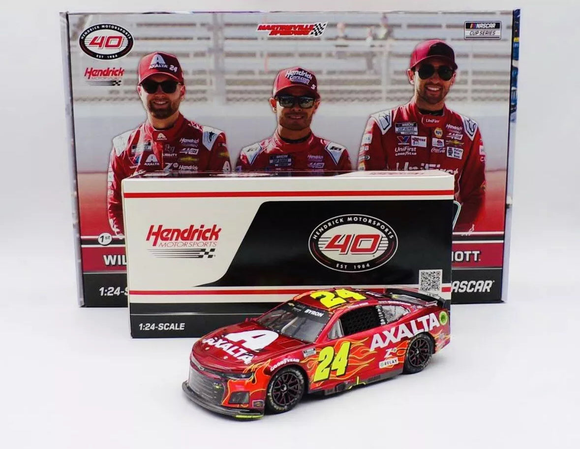 Hendrick Motorsports Martinsville 1-2-3 Checkered Flag 1:24 Diecast 3 Car Set ARC