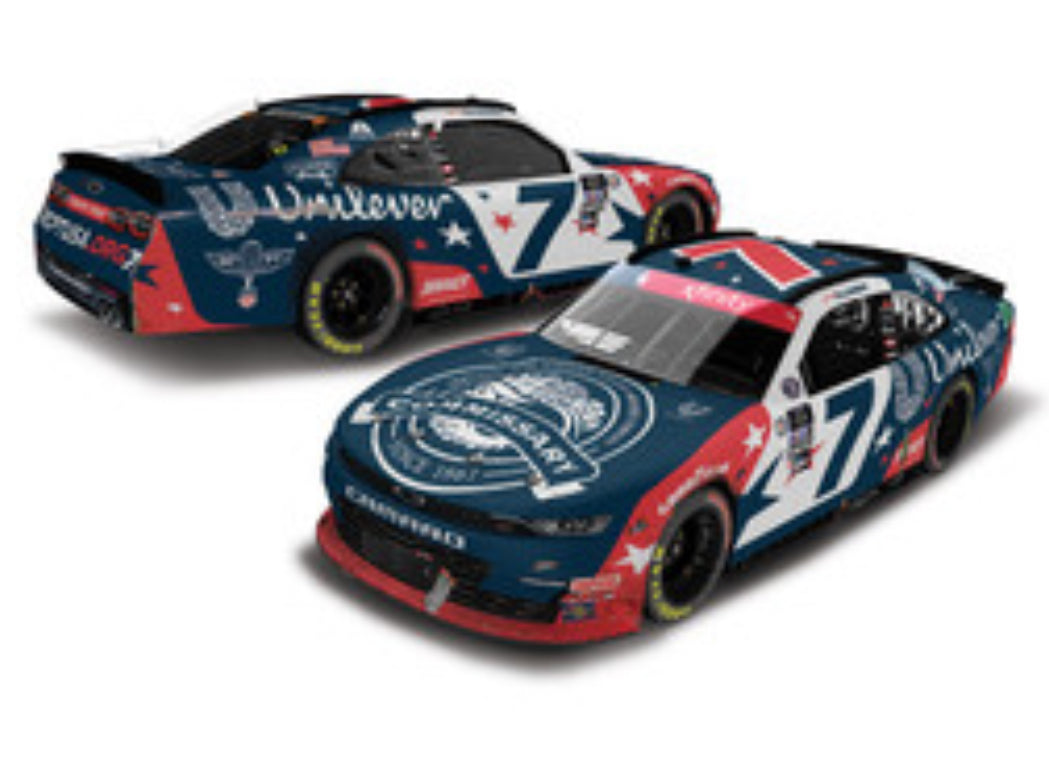 JUSTIN ALLGAIER 2023 UNILEVER MILITARY CHARLOTTE RACED WIN 1:24 NASCAR XFINITY SERIES DIECAST