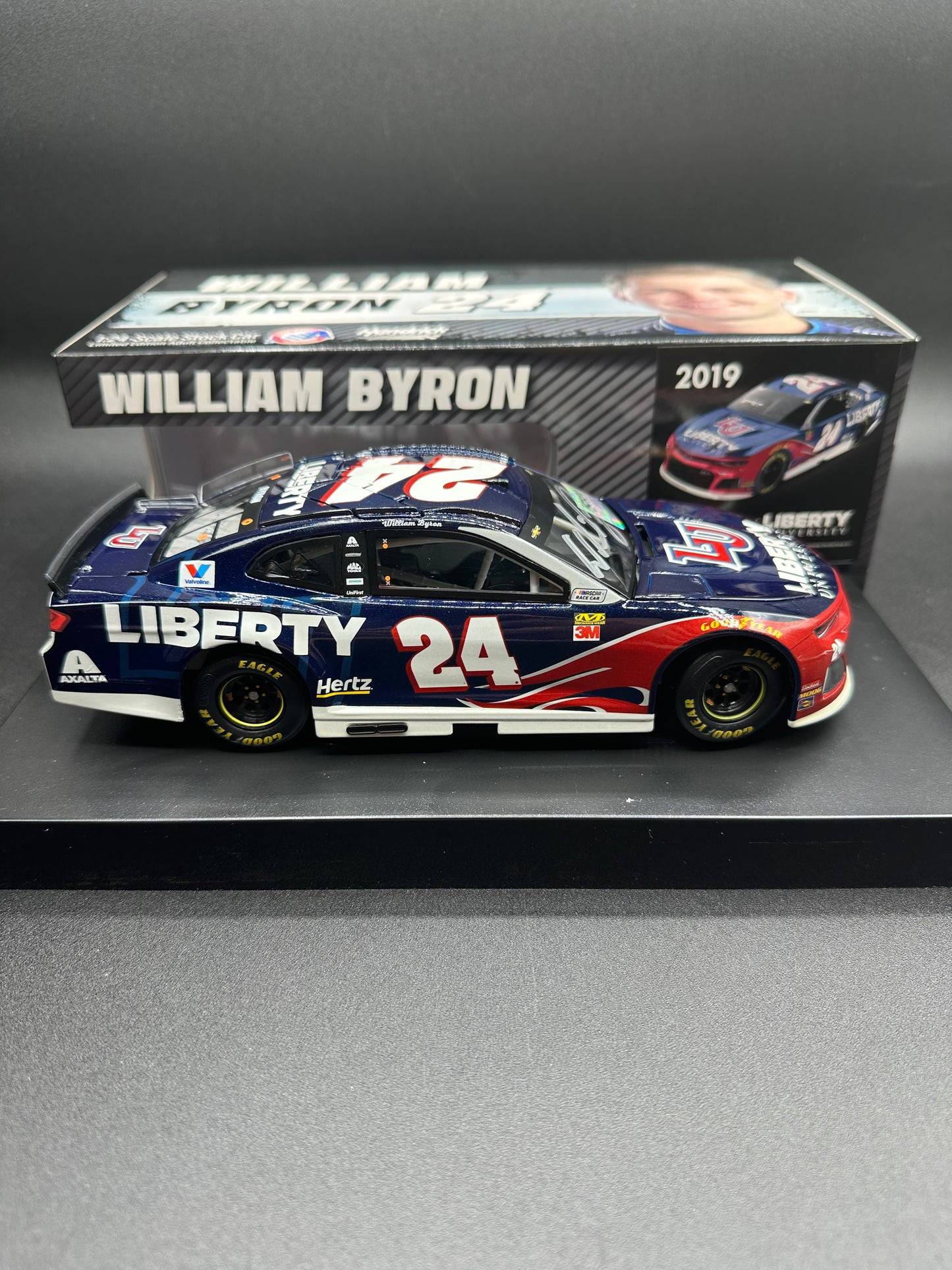 William Byron Autographed 2019 Liberty University 1:24 Nascar Cup Series Diecast