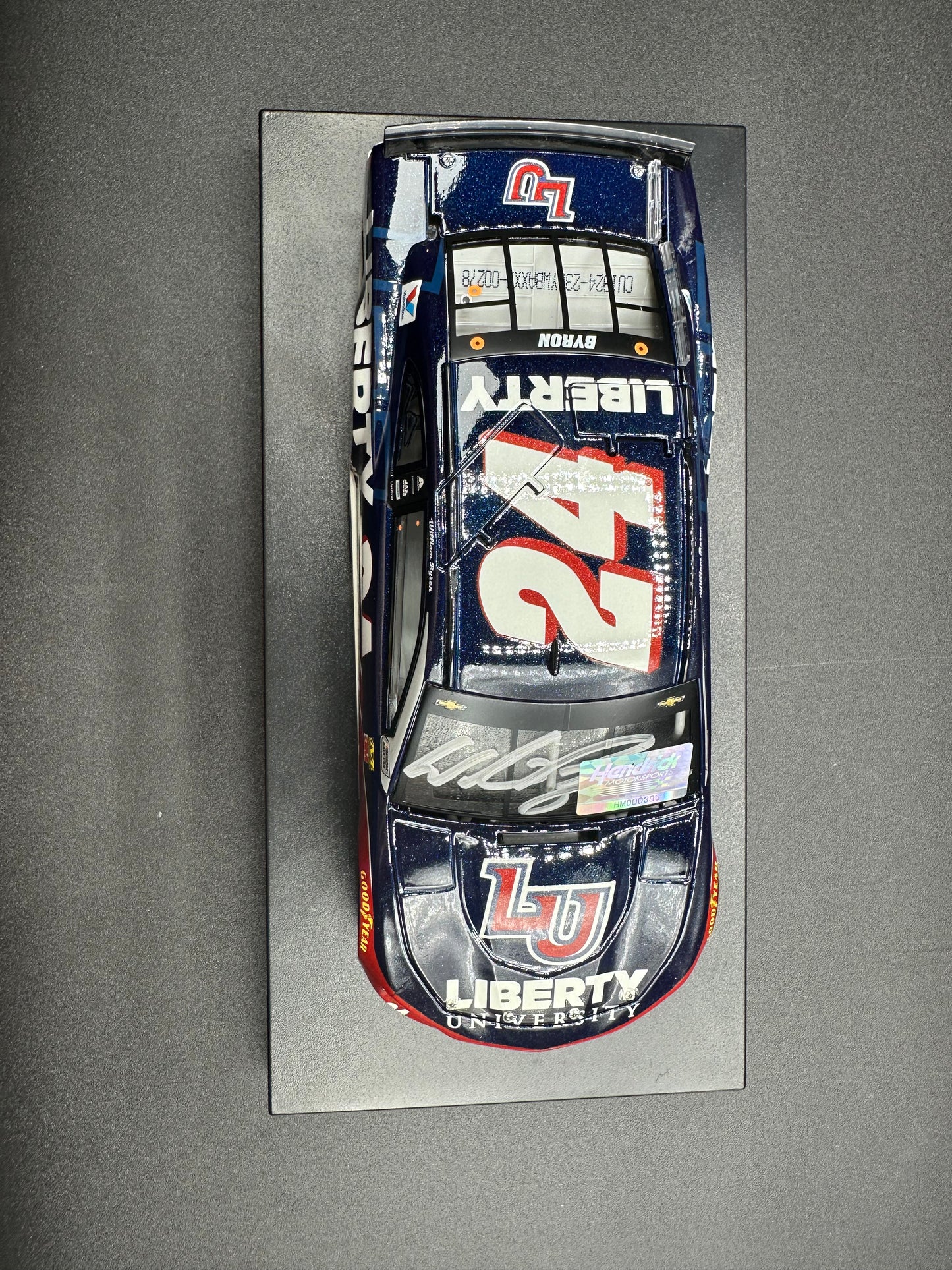 William Byron Autographed 2019 Liberty University 1:24 Nascar Cup Series Diecast