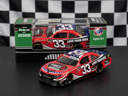 CLEETUS MCFARLAND 2026 TOMMY'S EXPRESS CAR WASH 1:64 ARC O'Reilly Auto Parts Series Diecast (Xfinity Series)￼