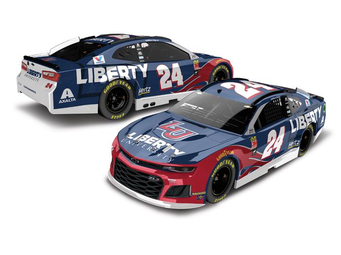 William Byron Autographed 2019 Liberty University 1:24 Nascar Cup Series Diecast