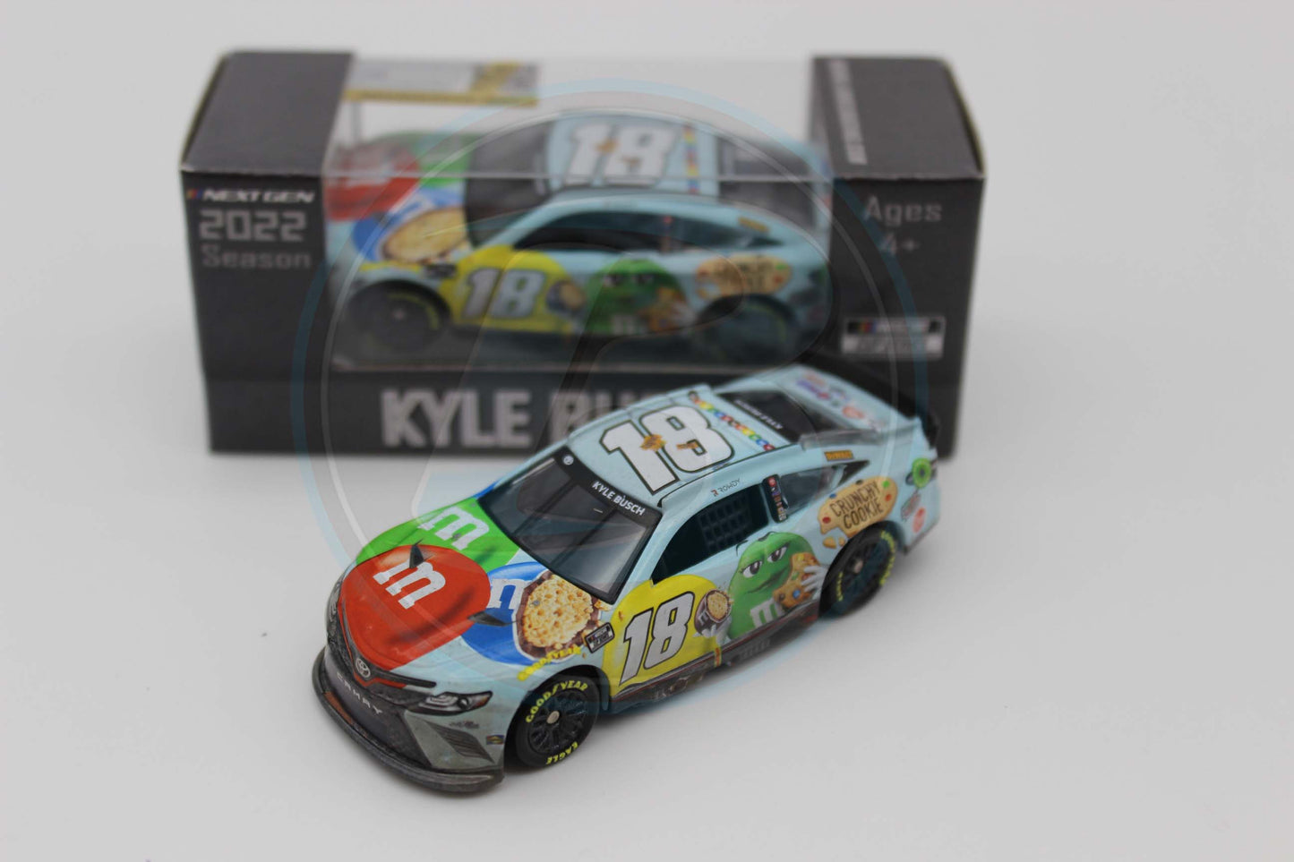 Kyle Busch 2022 M&M's Crunchy Cookie Bristol Dirt Win / Raced 1:64 Nascar Diecast Cup Series