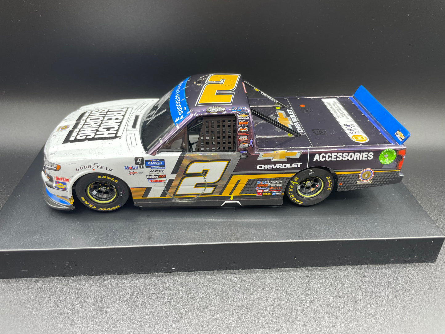 Sheldon Creed Autographed 2020 Chevy Accessories Phoenix Playoff Race Win 1:24 Color Chrome Nascar Truck Series